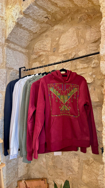 Gaza dress collar hoodie- قبة ثوب غزة